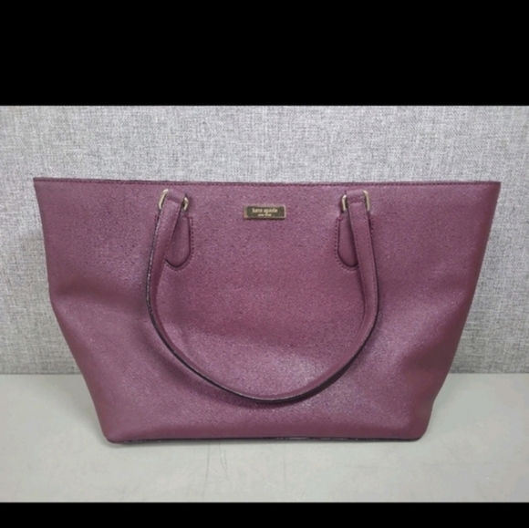 Kate Spade Deep Purple Tote Bag - Picture 3 of 9